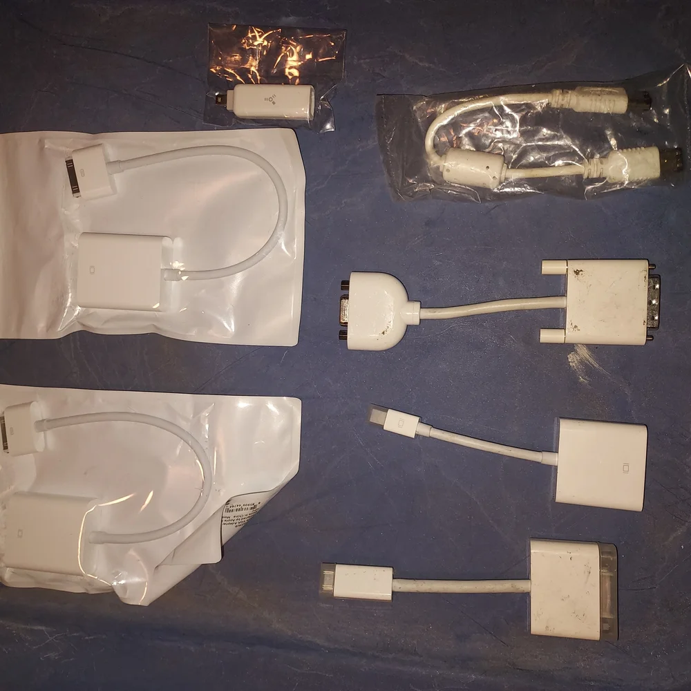 White Adapter Cable Set for Electronics